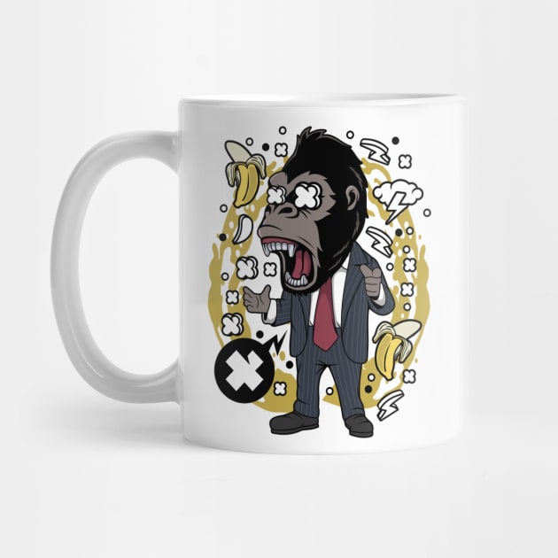 gorilla businessman by Mako Design 